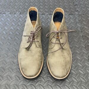 Rye By Hawker Rye Mens Olive Suede Preppy Chukka Boots Size US 10.5. NWOB